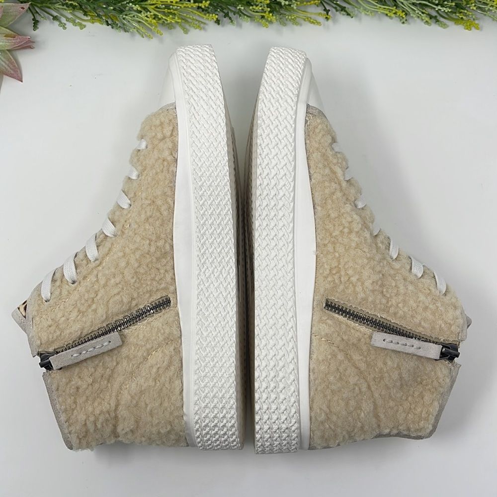 Dolce Vita Women's Veola Plush High Top Sneakers - Picture 7 of 15